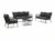 Manifesto Celante Sessel-Sofa Lounge-Set 6-teilig