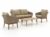 Intenso Borgetto/ROUGH-K Sessel-Sofa Lounge-Set 4-teilig